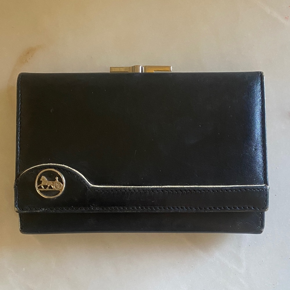 Céline vintage Black Leather Women's Clutch